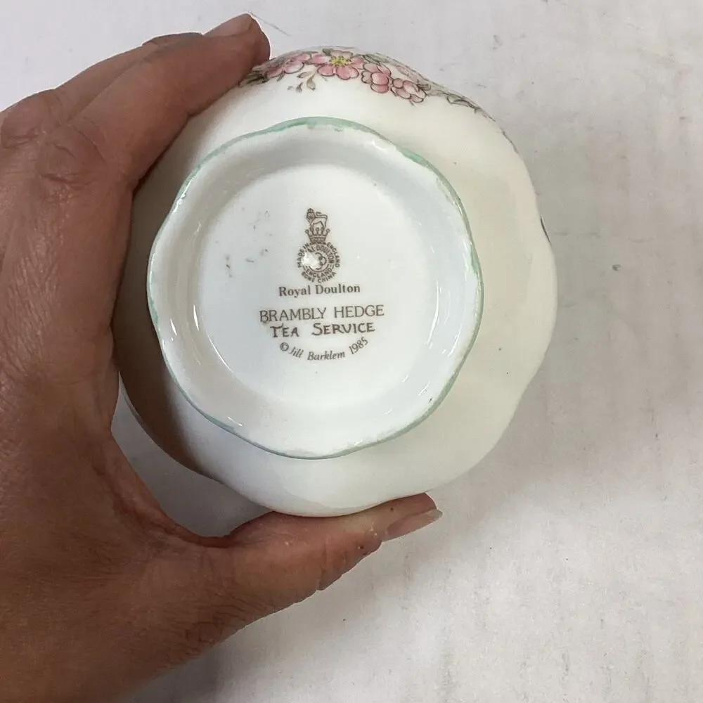 1985 Royal Doulton Brambly Hedge Open Sugar Bowl Mini Bone China Tea Service